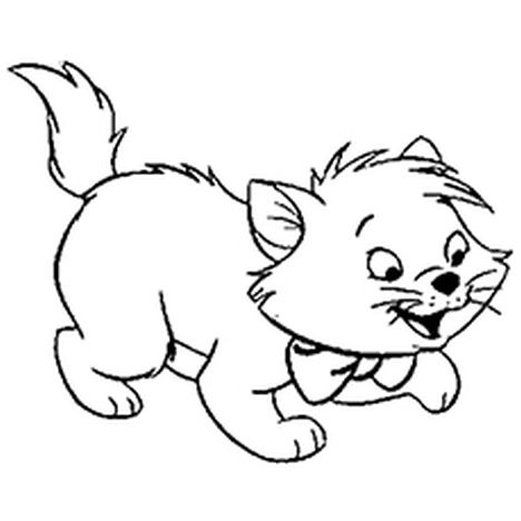 Cute Kitten Coloring Pages - Part 6